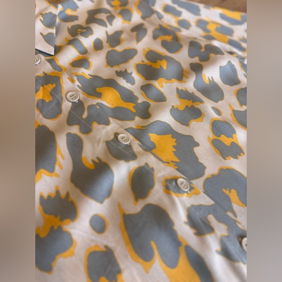 The Drop @VictoriousLogan Cheetah Print Maxi Dress Vetiver Irish Cream NWT Small - Picture 6 of 9